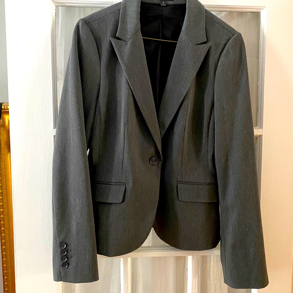 Express fitted button down blazer